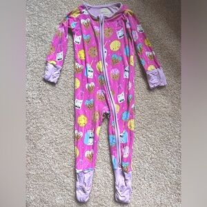 Little Sleepies, cookies & milk, 6-12mo